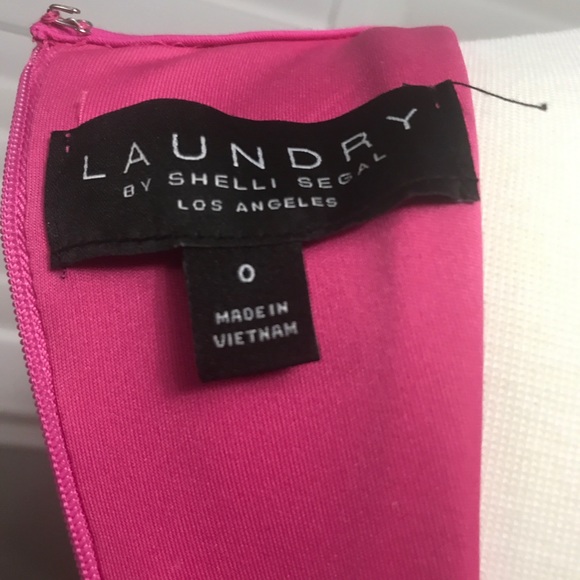 Laundry by Shelli Segal hot pink dress size 0 - Picture 5 of 5